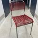 Red scoubidou chair from the 1960s.