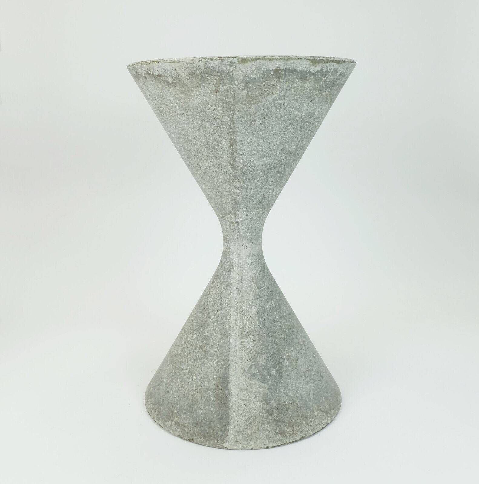 gray spindel PLANT POT mid century architectural planter Anton Bee and willy guhl 1950s