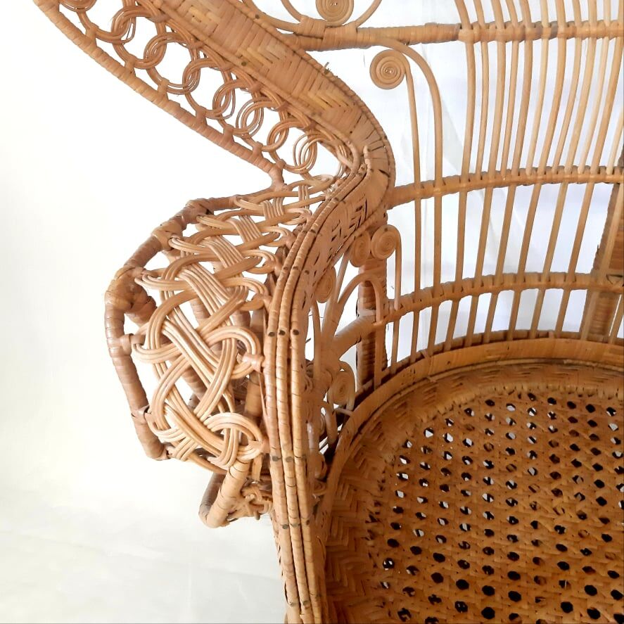 Armchair Emmanuelle peacock