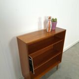 Noten fineer boekenkast LP kast met legplanken nr. 1