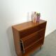 Noten fineer boekenkast LP kast met legplanken nr. 1