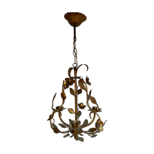 Ancien lustre en métal doré,