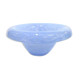 Vide poche coupe en verre bleuté