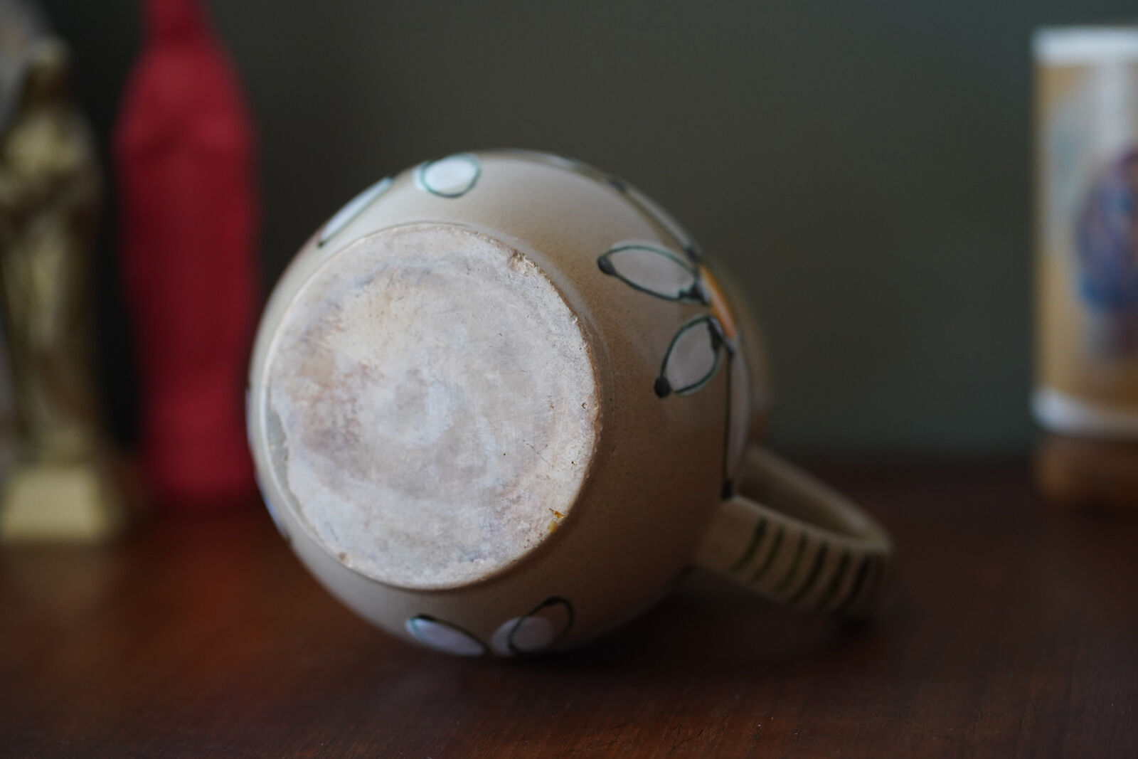 Pretty vintage stoneware decanter