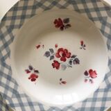 6 old plates made of earthenware Digoin Sarreguemines, Bastia