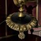 Antique three-light table lamp