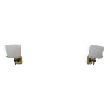 Paire d'appliques 1950/60 avec abat-jour en perspex