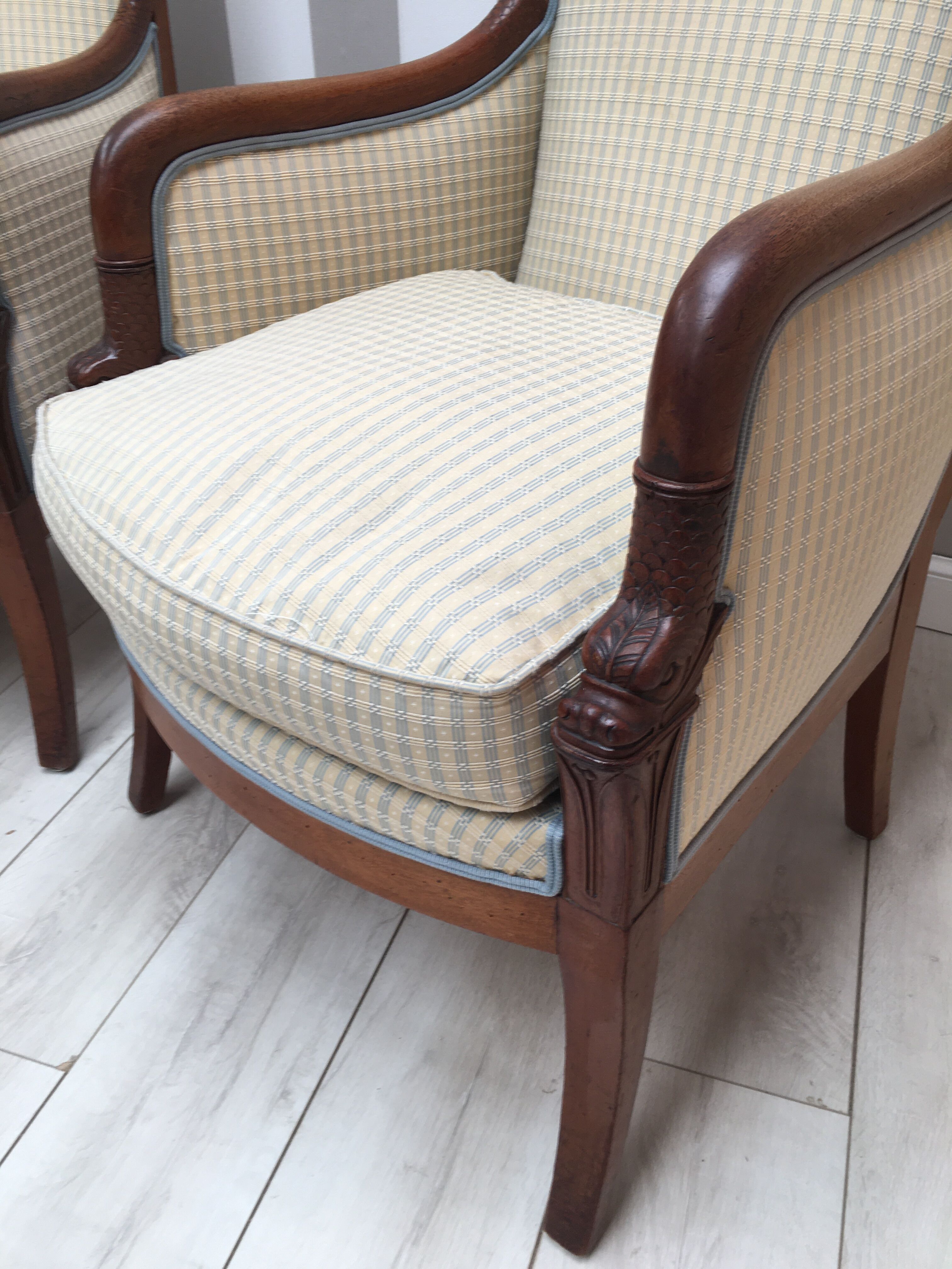 Pair of period shepherdesses restoration