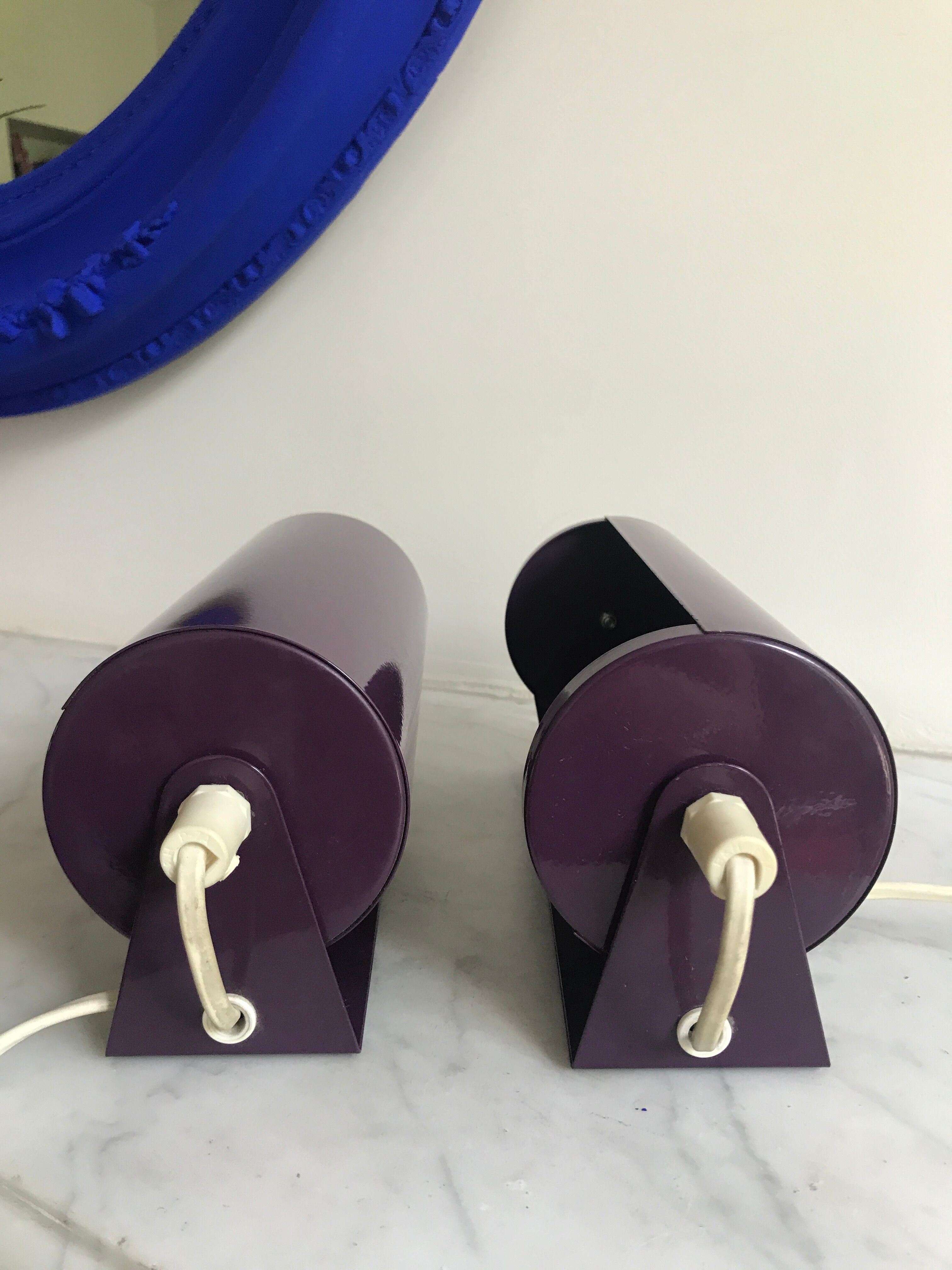 Pair of Ikea flap sconces