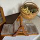 Art Deco wooden compartmented servant