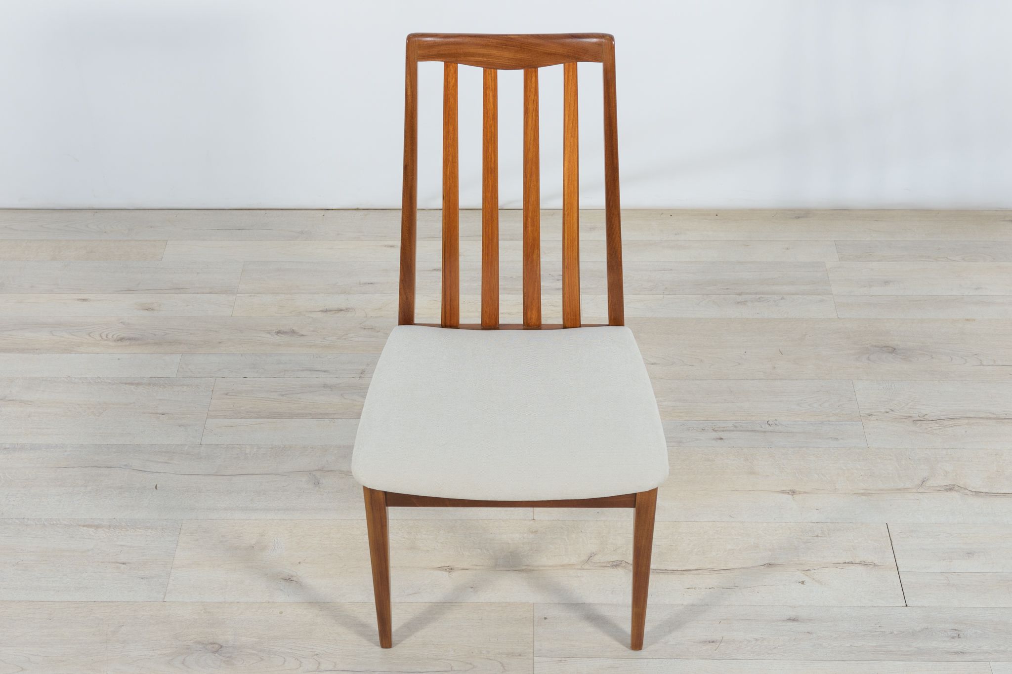 Mid-Century Teak and Fabric Dining Chairs by Leslie Dandy for G-Plan, 1960s, Set of 8