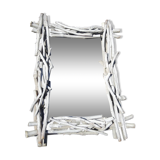 Mirror in gray driftwood frame < 65x84 cm >