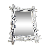 Mirror in gray driftwood frame < 65x84 cm >