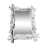Miroir dans encadrement en bois flotté gris < 65x84 cm >