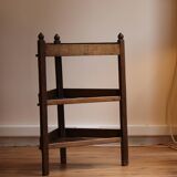 Small corner cabinet in oak, popular Burgundy work from the 19th century.