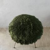 Chair and tripod stool "moumoute" by Pelfran, around 1970.