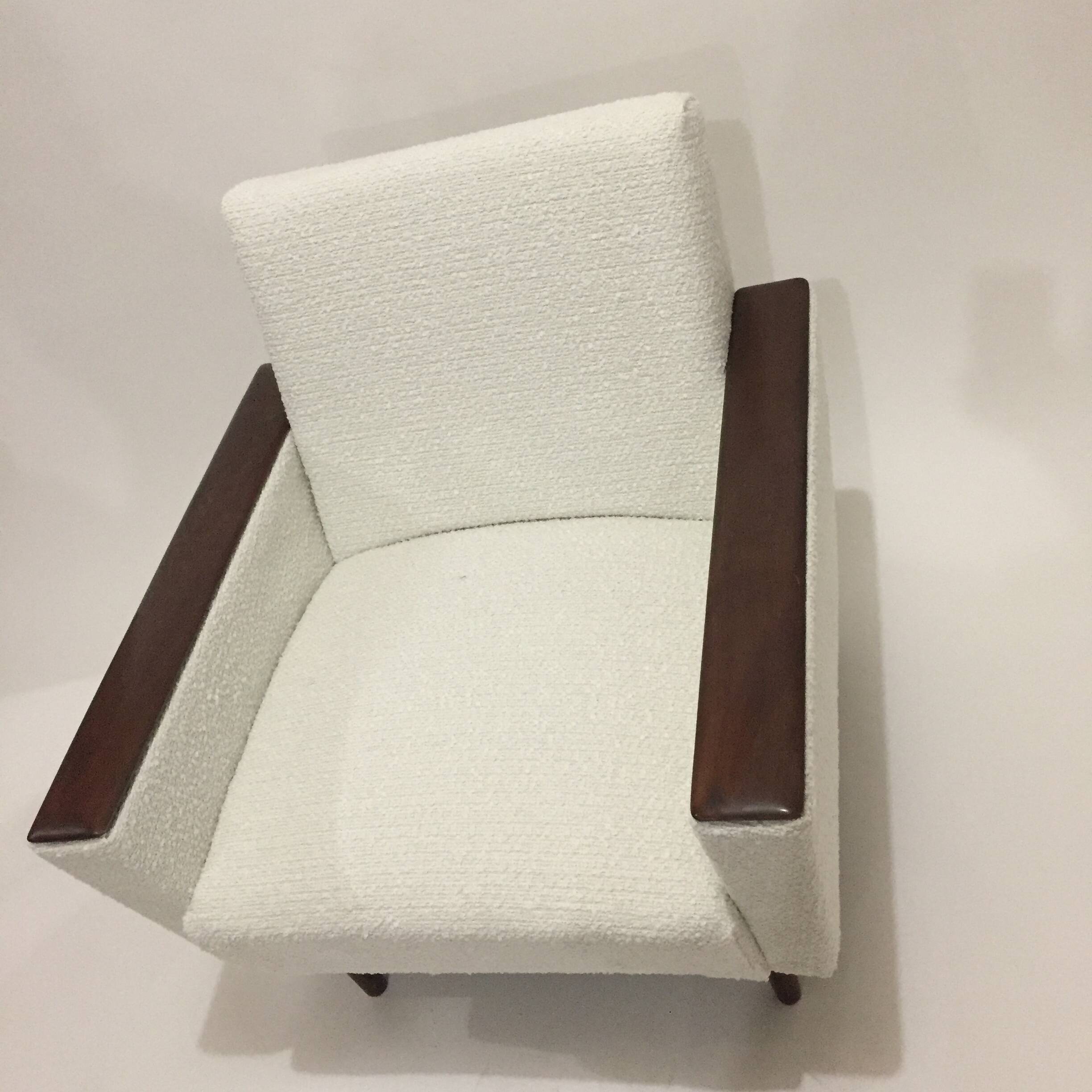 60s armchair reupholstered in loop