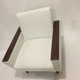 60s armchair reupholstered in loop