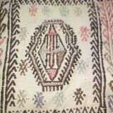 Antique embroidered kilim with 16 medallions from Turkey or the Balkans, c. 1950.