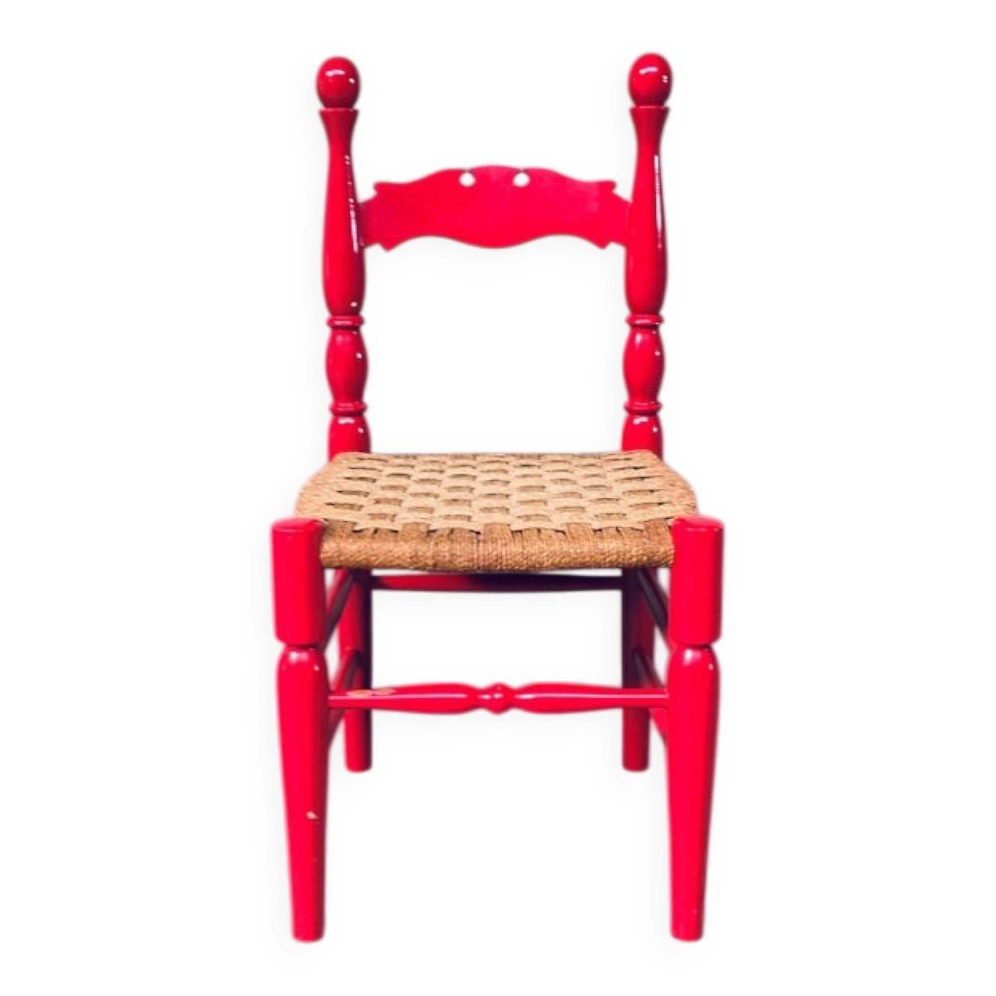 Set of Scandinavian Country Design Red Side Chairs, Sweden, 1960s