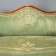 Antique Louis-Philippe canapé in mahogany and velvet, Italy, 19th century