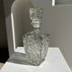Vintage whisky decanter geometric star patterns H:25cm