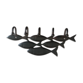 Patère banc de poissons