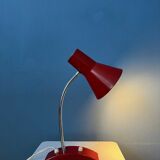 Flexible desk lamp vintage space age red