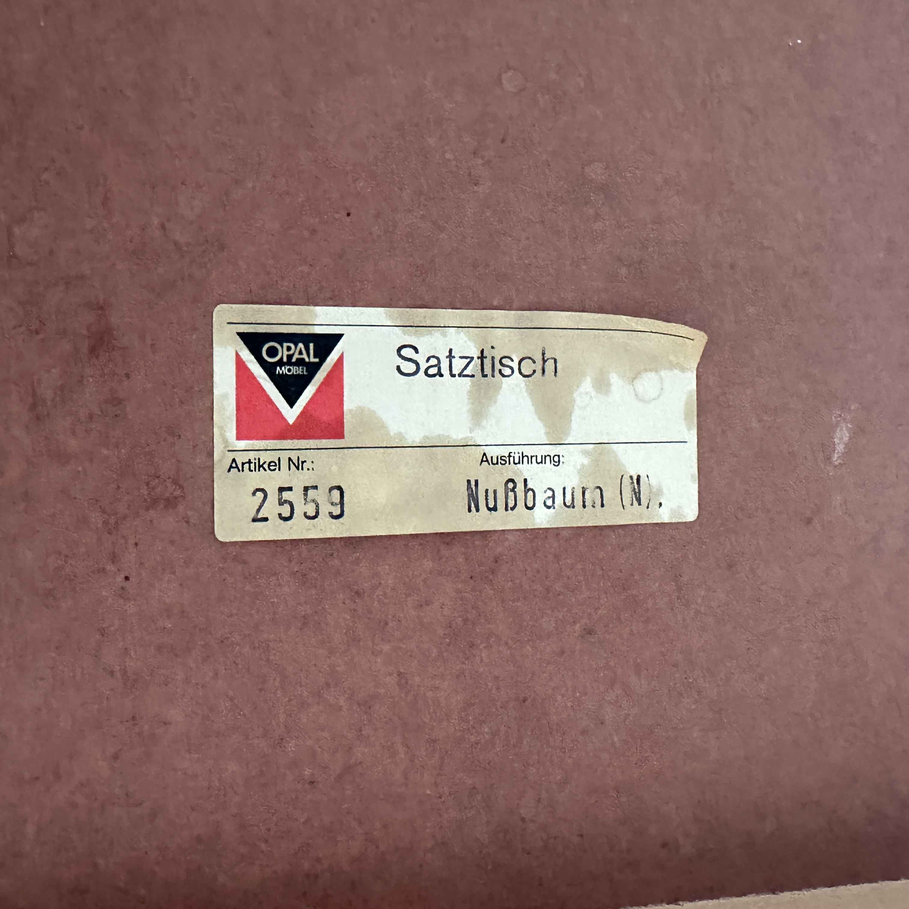 Nesting Tables in Wood by Opal Möbel, 1960s