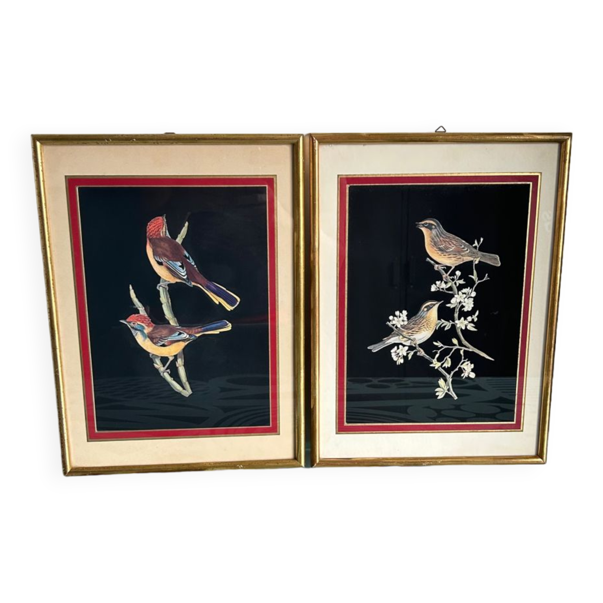 Set of 2 vintage lithographs