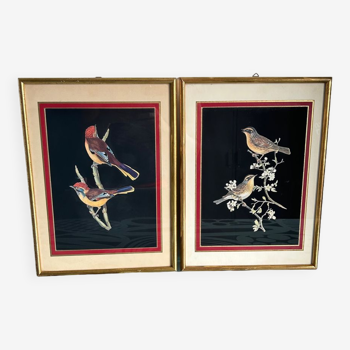 Lot de 2 lithographies vintage