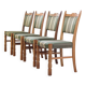 Vintage Danish Brutalist Oak Dining Chairs, Henning Kjærnulf style, 1960s