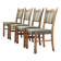 Vintage Danish Brutalist Oak Dining Chairs, Henning Kjærnulf style, 1960s