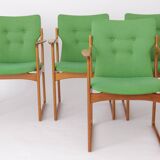 4 armchairs Vamdrup vintage 1960s teak