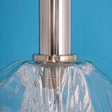 Large glass tulip-shaped pendant light by Cosack, Germany, 1970s.