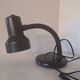 Vintage Brown Metal Desk Lamp Mid-Century Modern Flexible Table Light