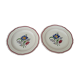 2 earthenware plates of gien model savoie diam 24.5 cm