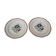 2 earthenware plates of gien model savoie diam 24.5 cm