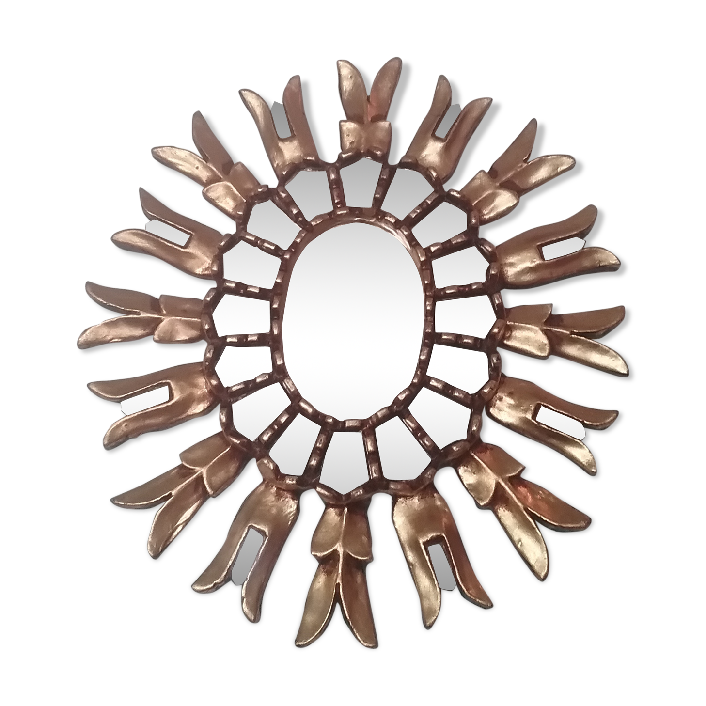 Closed-wall edify sun mirror 36x33cm