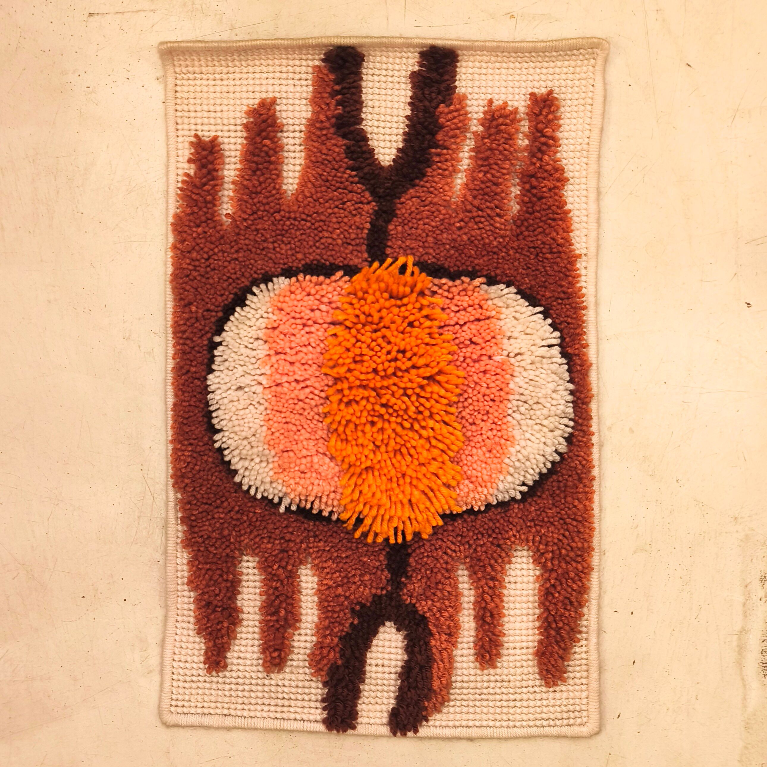 1970 wool wall tapestry