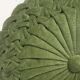 Lot of two pleated velvet cushions