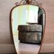 Golden Metal Rearview Mirror