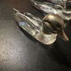 6 knife holders in crystal and silver metal