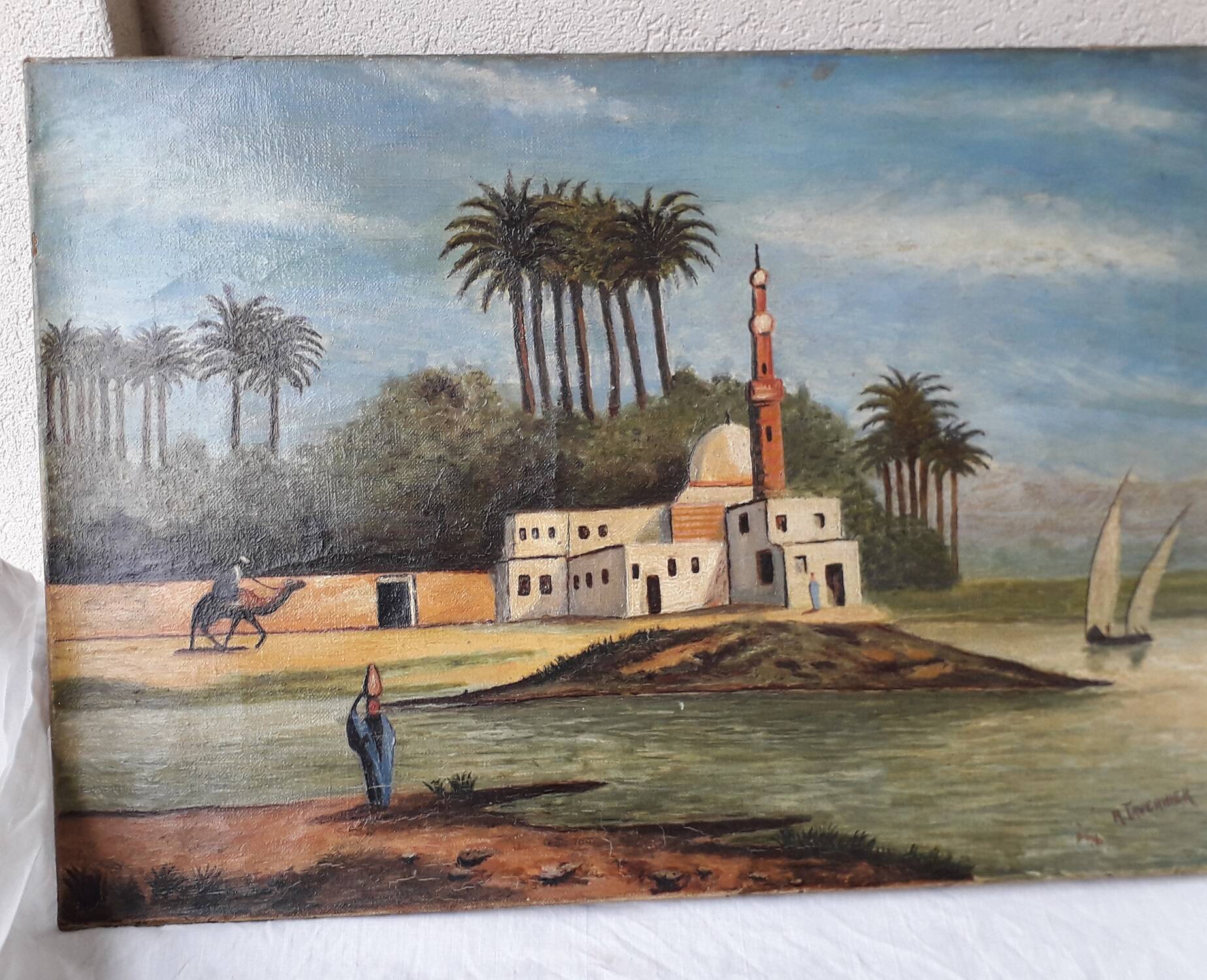 Signed orientalist painting