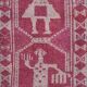 Vintage Turkish rug from Oushak, hand-woven 87x302 cm