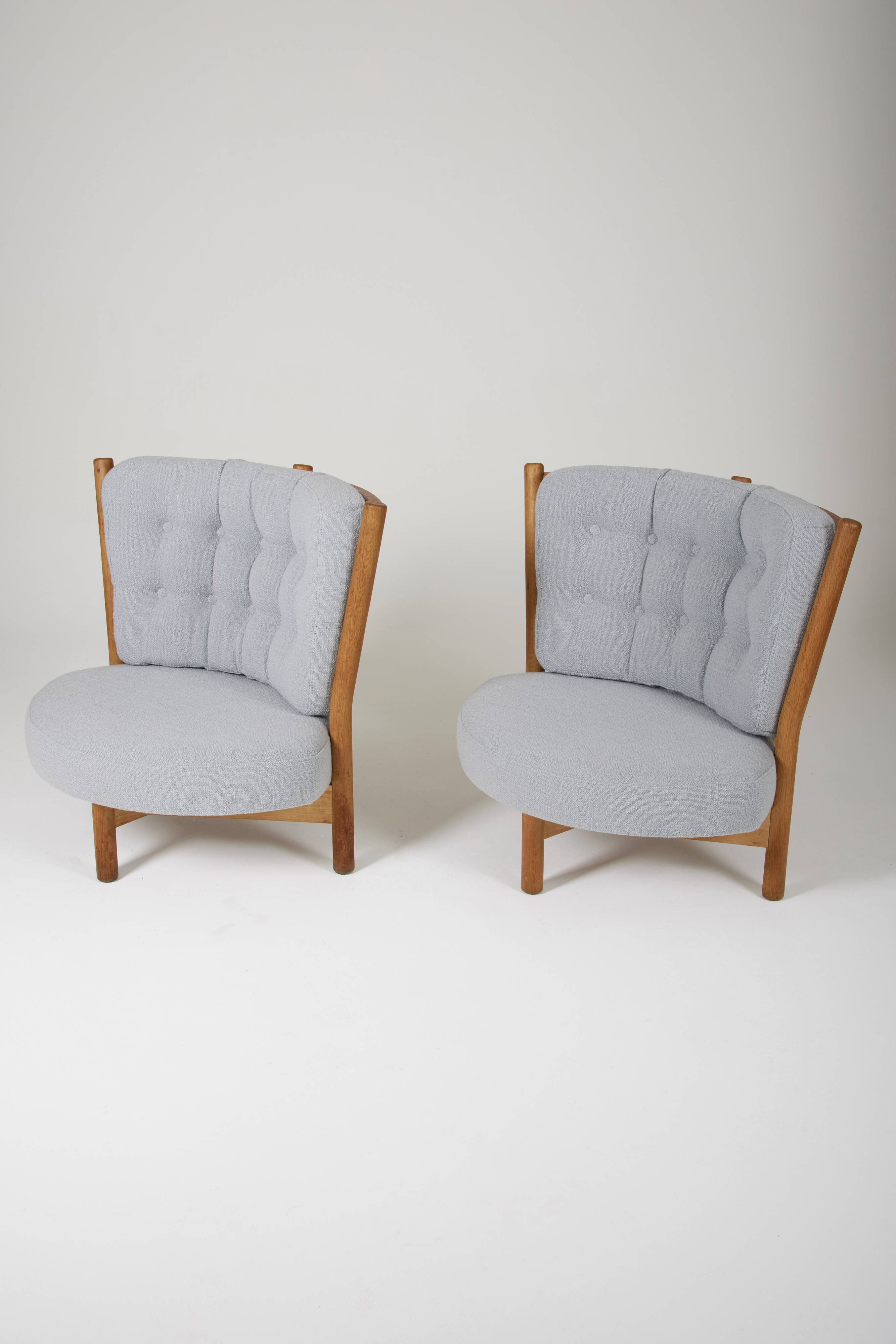 Guillerme & Chambron wooden armchair