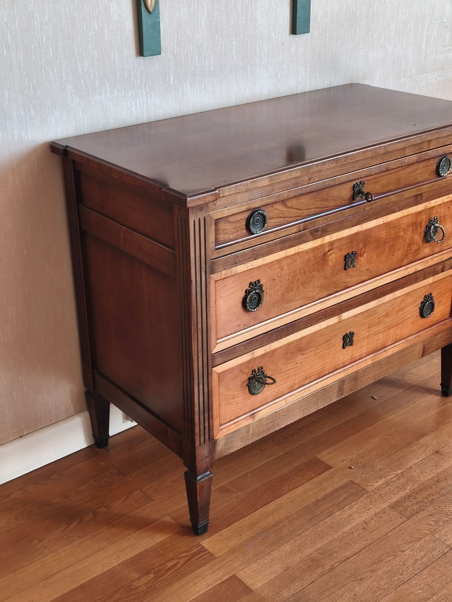 Louis XVI style commode stamped