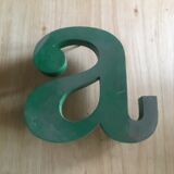 Old industrial letter in zinc