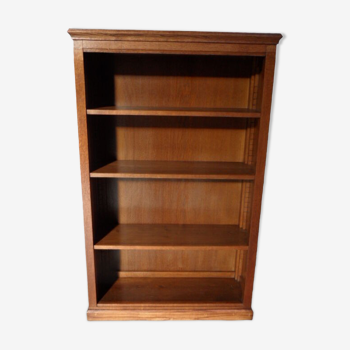 Vintage oak open bookcase