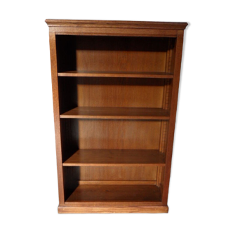Vintage oak open bookcase